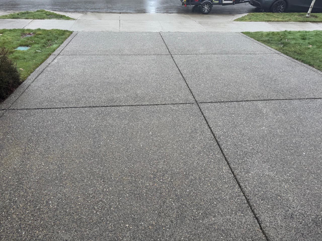 Driveway pressure wash — after