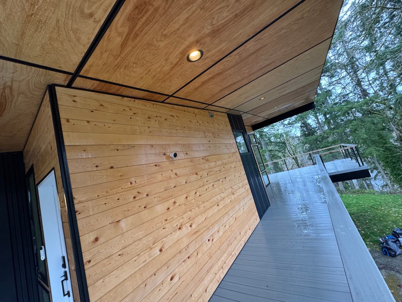 Roof moss treatment — after