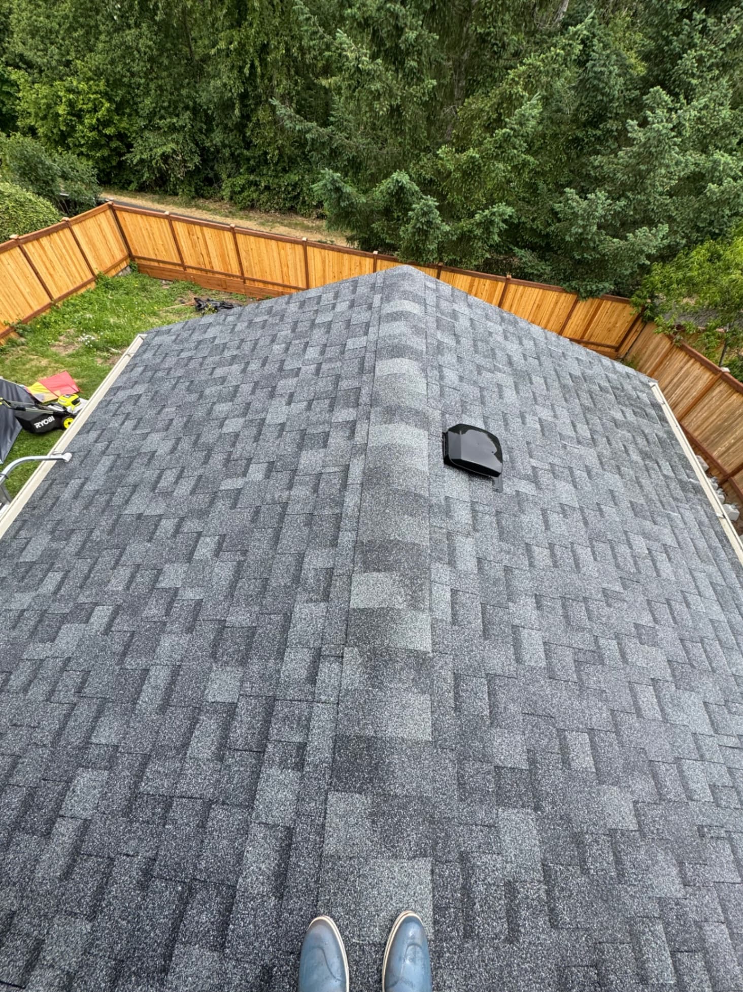 Roof Moss Treatment — Before - Roof Moss Treatment in King County WA — after