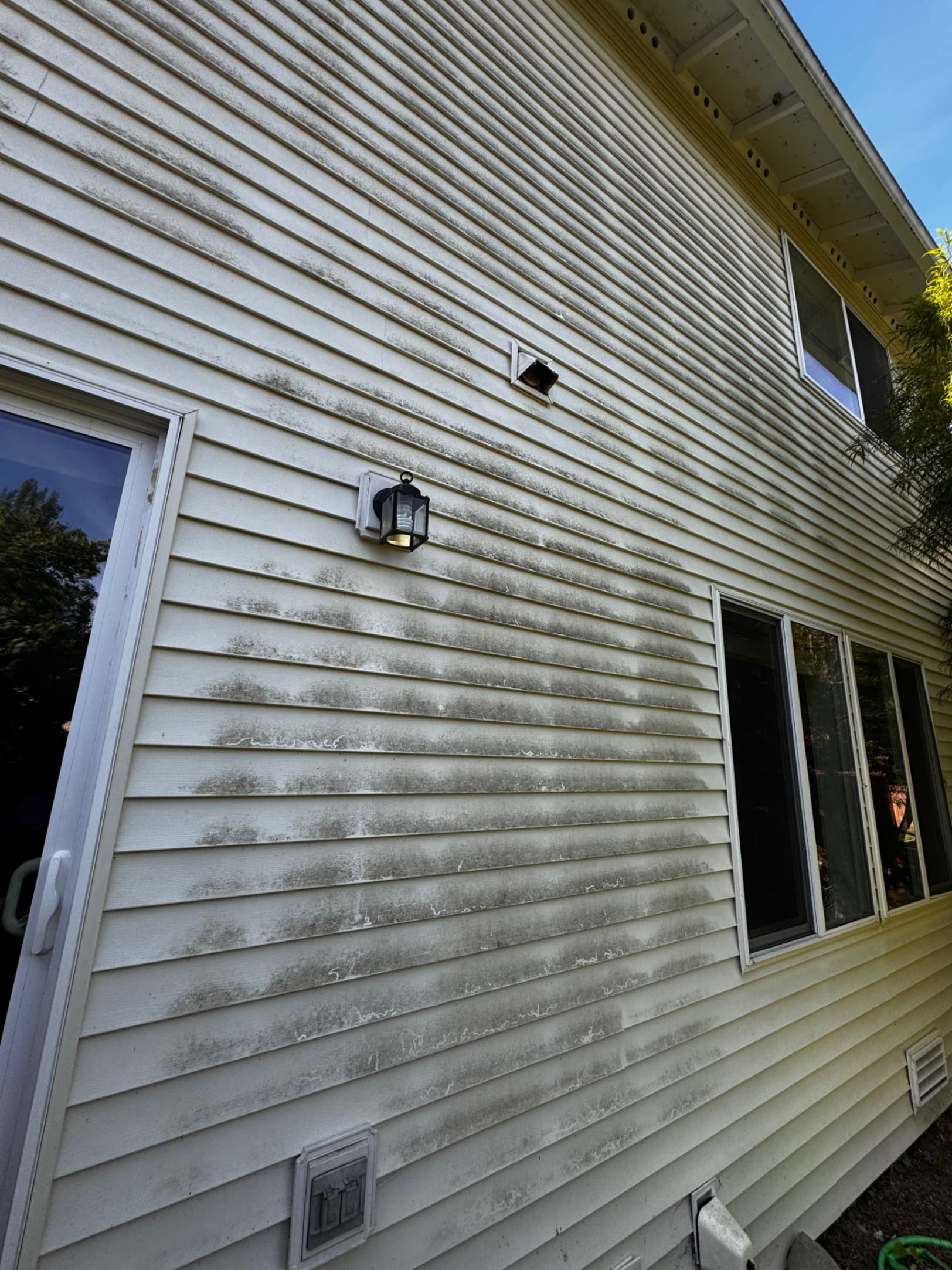 House Exterior Wash — Before - House Exterior Wash in King County WA — before