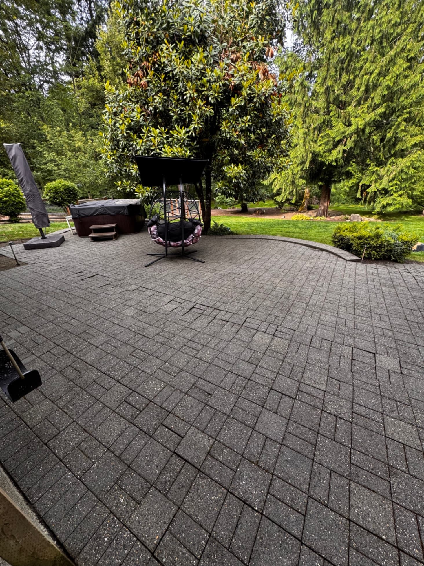 Stone Wall & Paver Cleaning — Before - Stone Wall & Paver Cleaning in King County WA — after