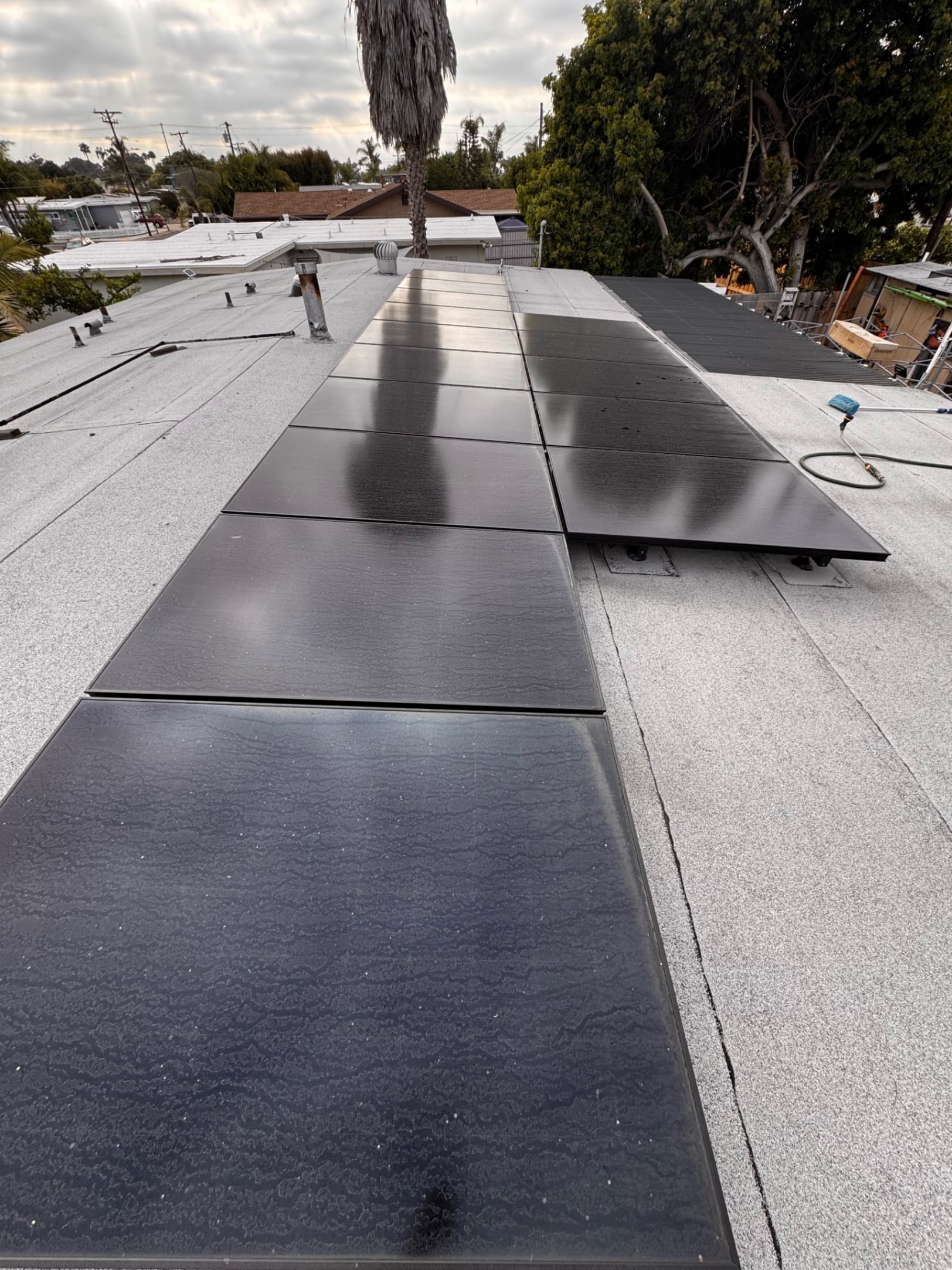 Solar Panel Cleaning — Before - Solar Panel Cleaning in King County WA — before